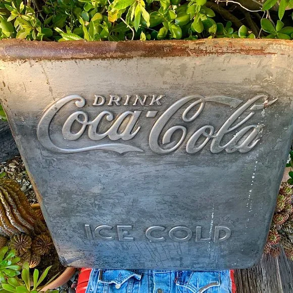 Vintage Coca-Cola steel panel